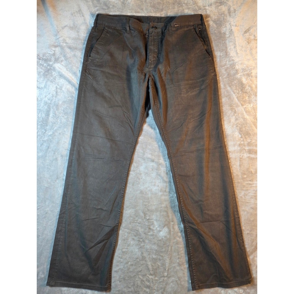 Hurley Nike Dri-FIT Worker Chino Pants Mens 36x30 Straight Leg, Zip Pocket